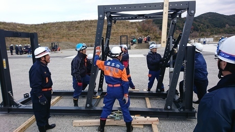 和歌山県消防学校の消防団特別教育である自然災害対応教育を受講する消防団幹部の写真3