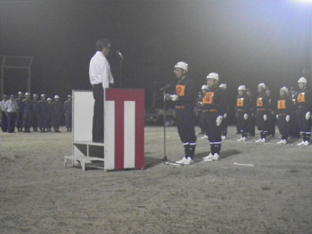 県消防ポンプ操法大会出場選手激励会の写真7