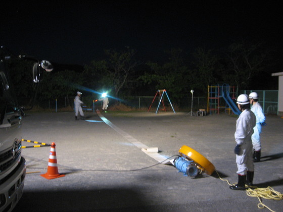 排水ポンプ隊の訓練の写真5