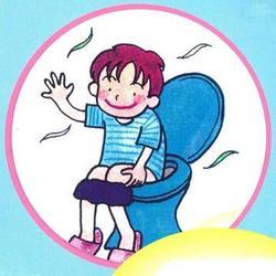 トイレをする子どものイラスト