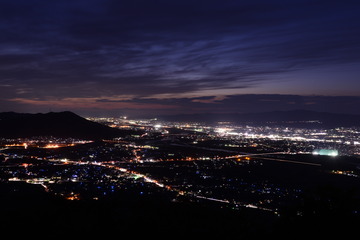 最初が峰からの夜景の写真