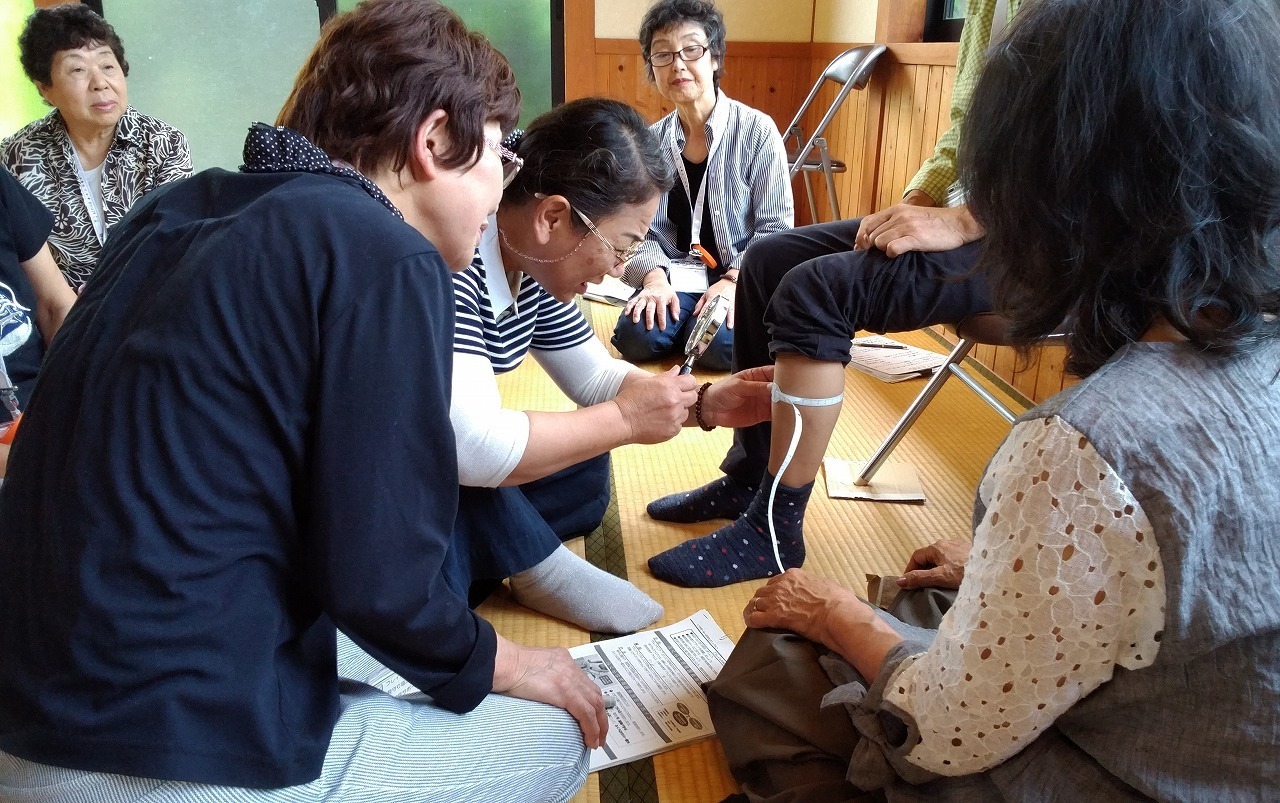 フレイルチェックの様子