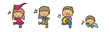 こどもが遊んでいるイラスト