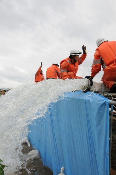 排水ポンプ隊の訓練の写真13