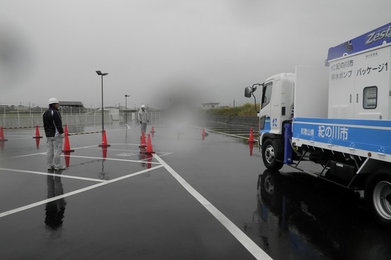 排水ポンプ隊の訓練の写真2