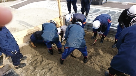和歌山県消防学校の消防団特別教育である自然災害対応教育を受講する消防団幹部の写真2